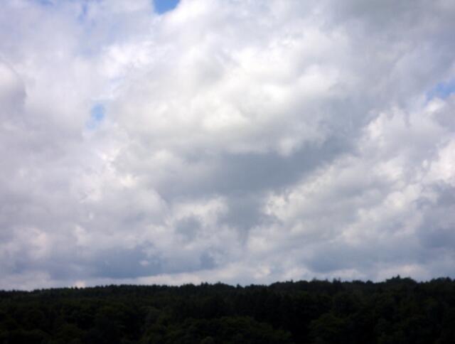 Die Wolkenbilder waren faszinierend