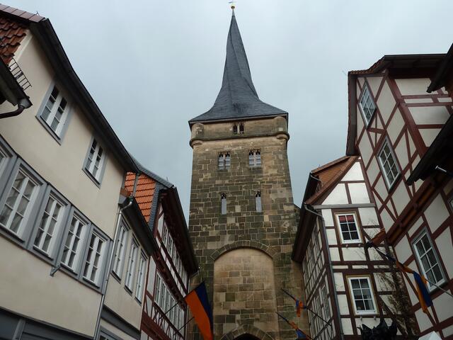 Ein Blick auf das Stadttor.