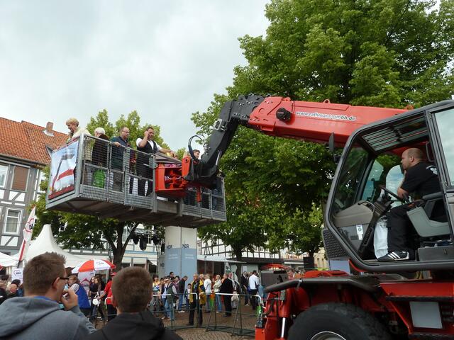 Hier konnte man in die Luft gehen.