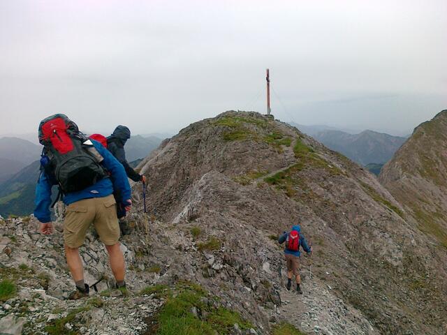 Der Gipfel in Sicht