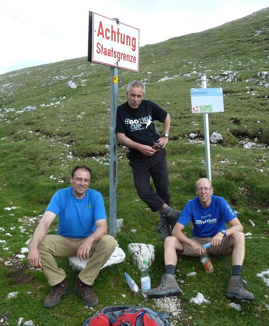 Rast nach dem Klettersteig den wir in 3,5 Std, bewältigt haben
