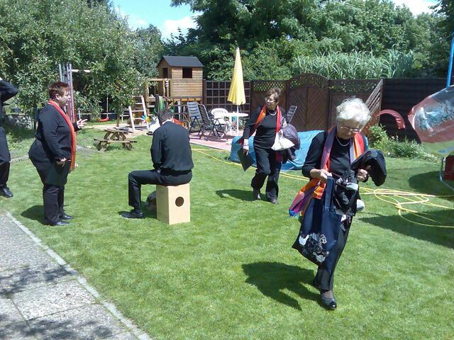 nun schnell zum Auftritt