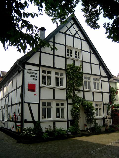 In der "Färbergasse 8", Menden, steht dieses Haus, ein sog. "Bürgerhaus"., erbaut um 1820