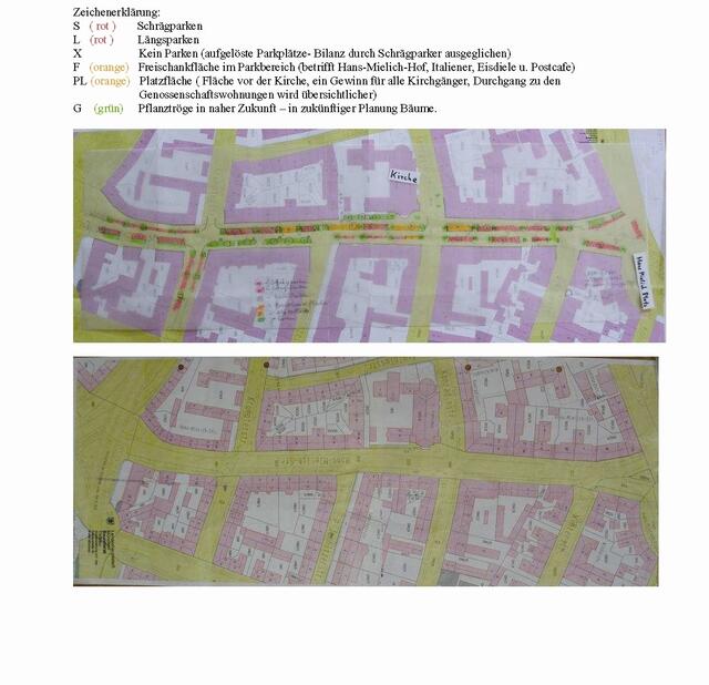Die Textur der Planungsgruppe 504 von der Hans-Mielich-Strasse