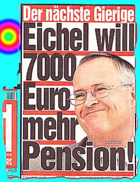 Hans EICHEL als DOGumenta (13) Gehilfe. Ob der EX weiter Geld braucht ??! Sollte sich für Kunstschutz & Künstlerschutz einsetzen statt ...