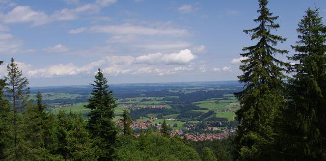 Aussicht auf Nesselwang