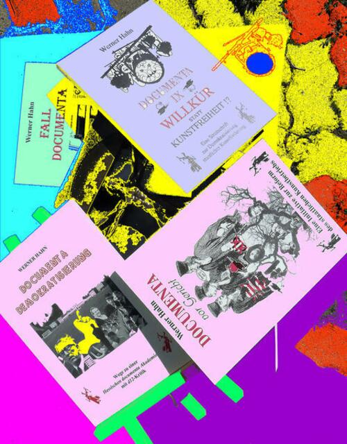 KAMPF seit 20 Jahren gegen die documenta INSTITUTION - 4 Bücher. KUNSTSCHUTZ & KÜNSTLERSCHUTZ juristisch nicht durchgesetzt, Fall documenta - siehe Artikel. werner hahn