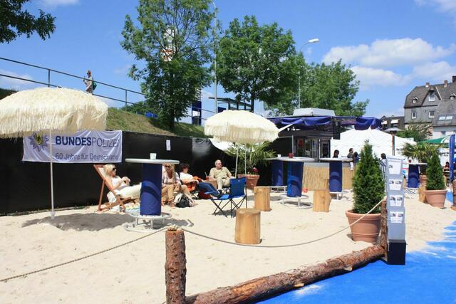 Sandstrand bei der Bundespolizei