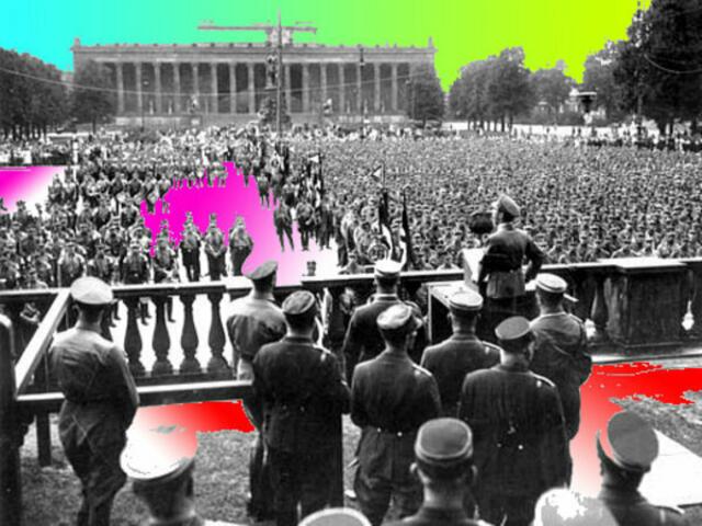 NAZI & Weißwurstgalerie (Volksmund) - malerei werner hahn; zum Begriff "Schwarzwusrt-Galerie" (Blutwurstgalerie) siehe Artikeltext. werner hahn color/mut.