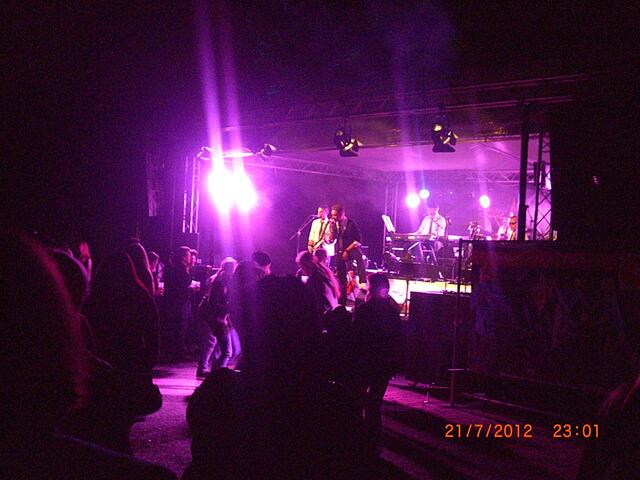 Manuel Herwig, Frontmann von Gordons Dry Selection verstand es , sein Publikum anzusprechen und mit einzubeziehen