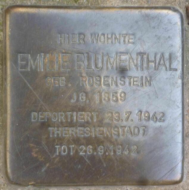 Emilie Blumenthal, Harnischstraße 3