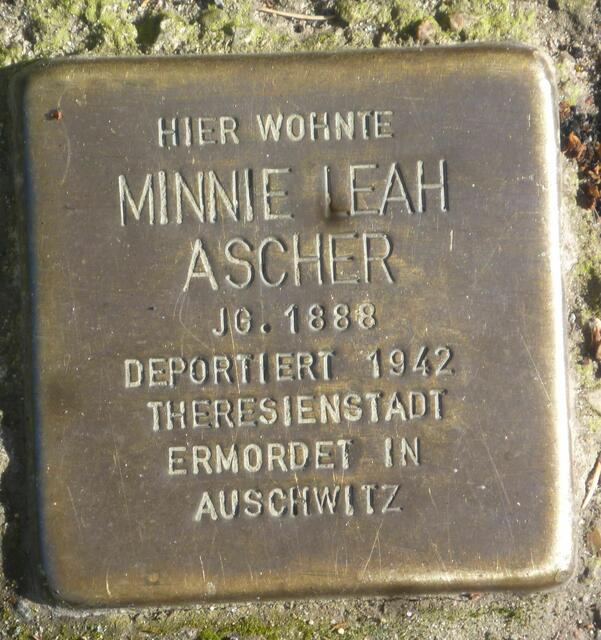 Minnie Leah Ascher, Gretchenstraße 24