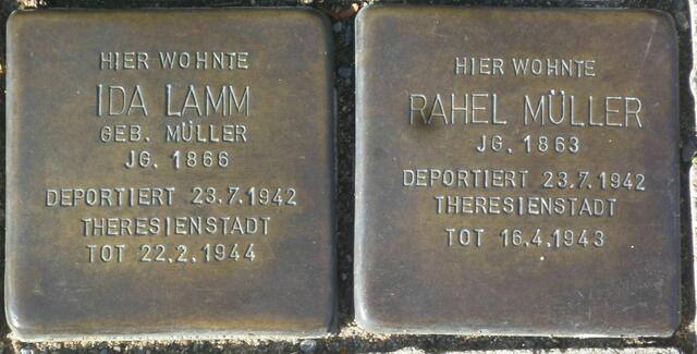 Ida Lamm und Rahel Müller, Wißmannstraße 13