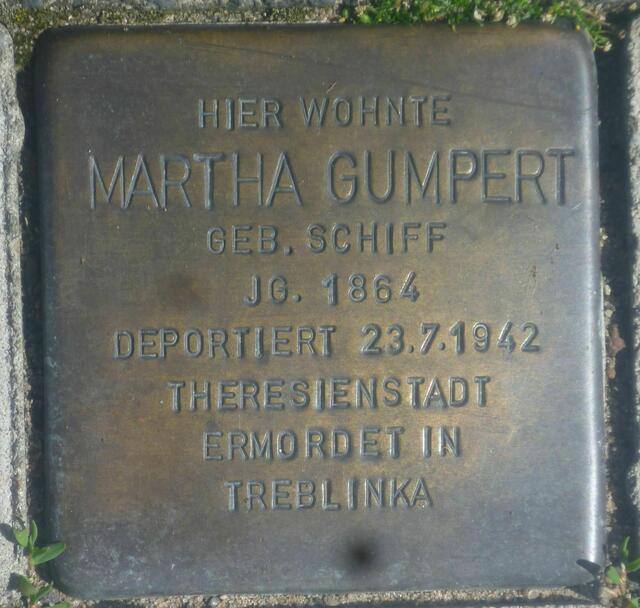 Martha Gumpert, Wißmannstraße 11