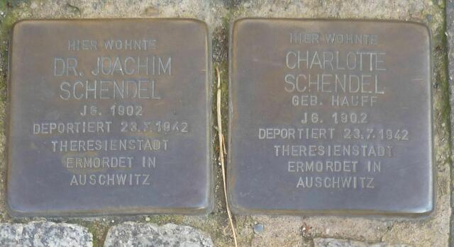 Charlotte und Dr. Joachim Schendel, Harnischstraße 6