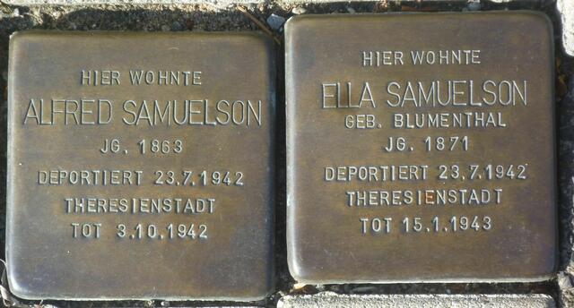 Ella und Alfred Samuelsen, Wißmannstraße 11
