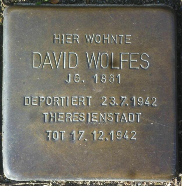 David Wolfes, Wißmannstraße 13