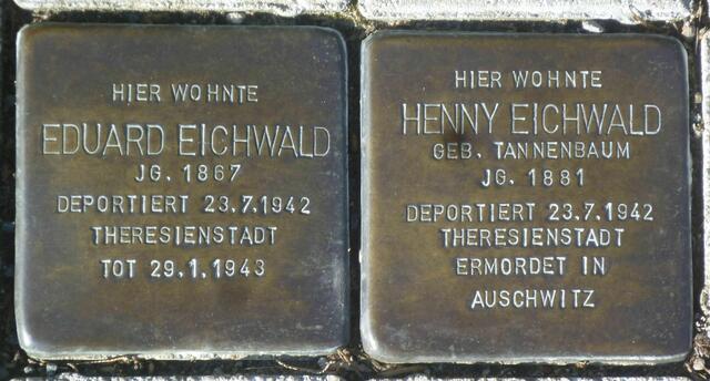 Henny und Eduard Eichwald, Wißmannstraße 13