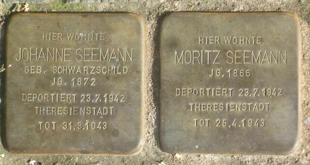 Johanne und Moritz Seemann, Gellertstraße 3
