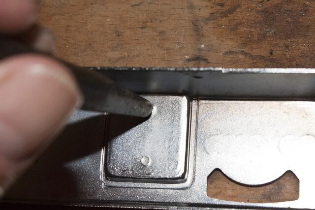 Ein beherzter Schlag mit dem Körner ...