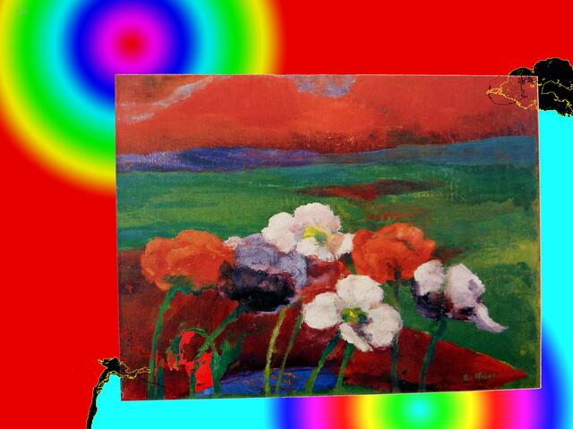 Malerei Emil NOLDES hätte auf der documenta KASSEL KEINE Chance HEUTE ausgestellt zu werden ... Scheiße Bilder (d9) und Vaina-Fotos (d9 Hoetiade) JA, und der Wind, die Hunde etc. zur CCB-dogumenta - arme Kunst ... mal wieder googeln - OCCUPY documenta werner hahn ...