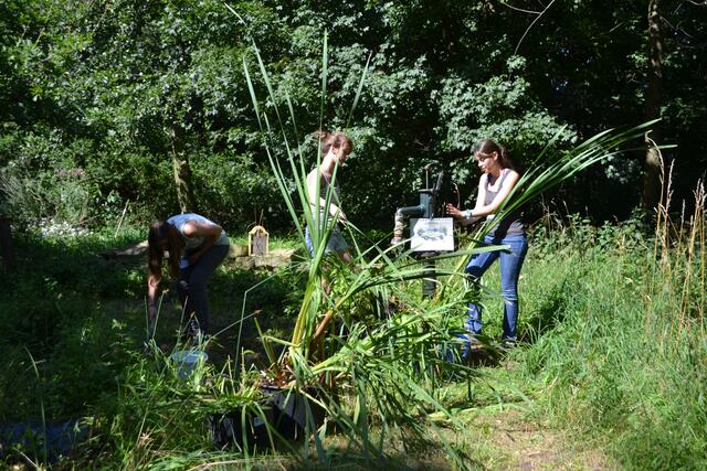 NAJU Langenhagen vergrößert den Teich auf der Naturinsel | Foto: Katja Woidtke