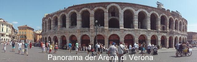 Panoramabild der Arena di Verona