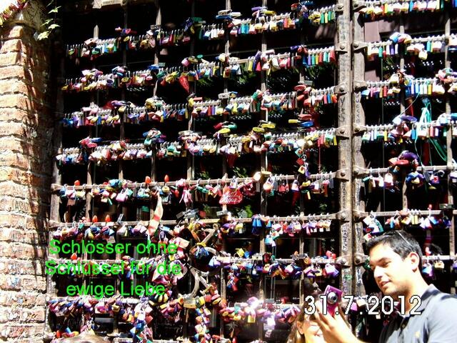 Schlösser ohne Schlüssel, ob die Liebe bei allen ewig hielt?