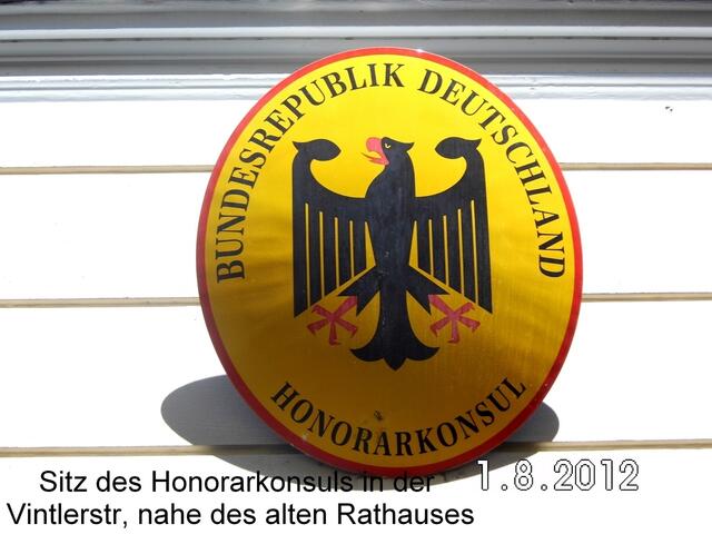 Sitz des Honorarkonsuls in Bozen
