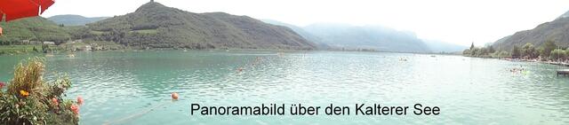 Panoramabild des Kalterer See