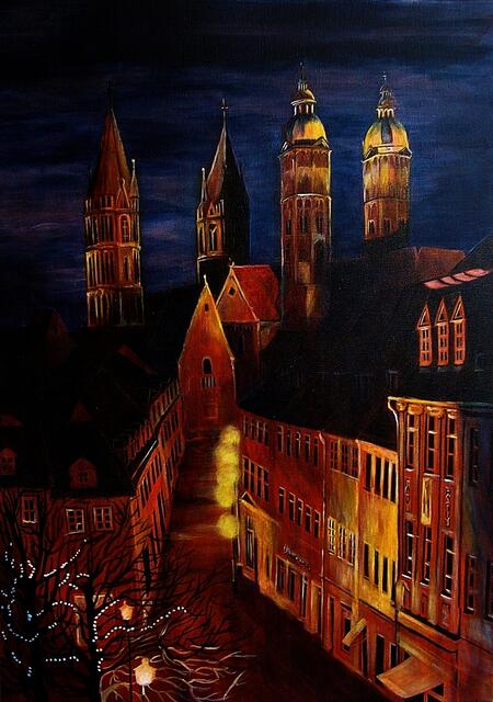 Steinweg mit Naumburger Dom - Doris Seifert