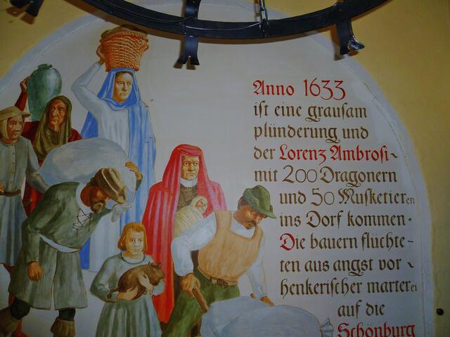 Geschichtliche Wandmalereien in der Gaststätte !