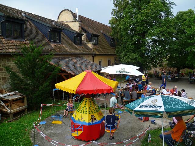 Blick in den Burghof !