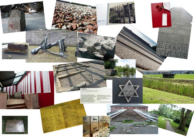Fotos aus Neuengamme, die zum Teil auch abfotografierte Bilder aus Hannover-Ahlem zeigen.