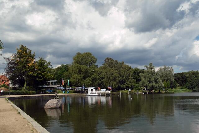 Die Stadtbucht des Großen Eutiner Sees