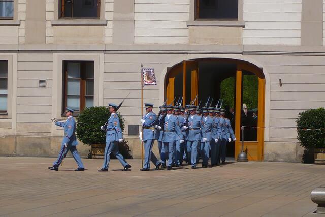 Aufmarsch zur Wachablösung