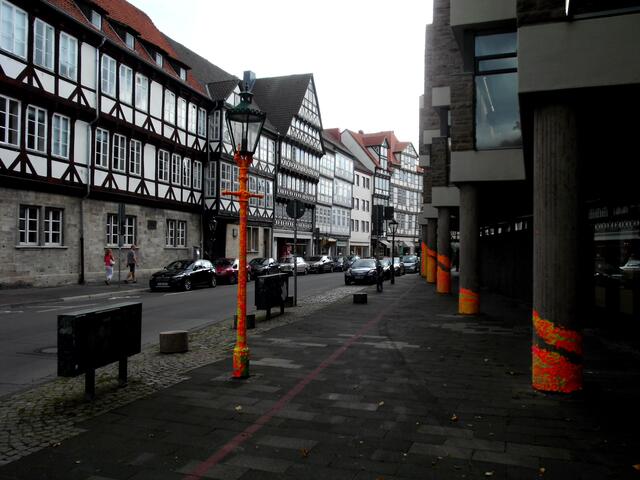 Überall sieht man orange, pink