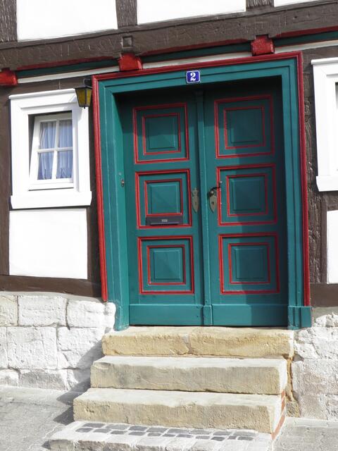 alt belassene Treppe