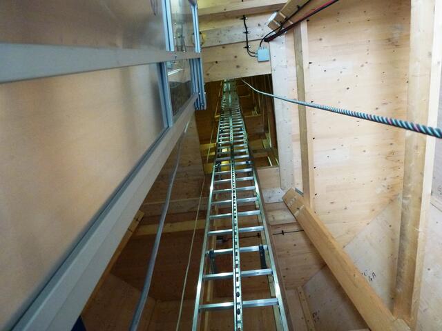 Blick in den Turm... weiter habe ich mich nicht getraut