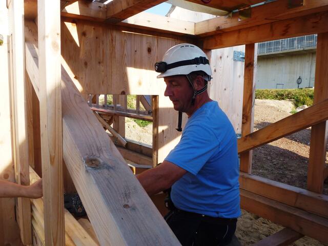 Hubert bei der Arbeit