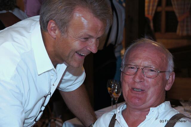 Edel & Weiß - Gourmetabend in der Sterndl'Alm auf dem Augsburger Herbstplärrer - Festwirt Edmund Diebold begrüßt die Gäste