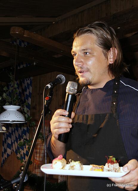 Edel & Weiß - Gourmetabend in der Sterndl'Alm auf dem Augsburger Herbstplärrer - Spezialitätenkoch Torsten Ludwig (Restaurant Papageno Augsburg)