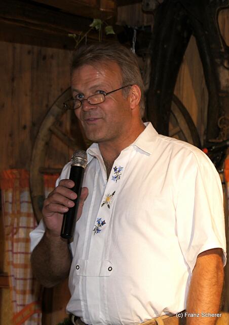 Edel & Weiß - Gourmetabend in der Sterndl'Alm auf dem Augsburger Herbstplärrer - Alm-Chef Edmund Diebold