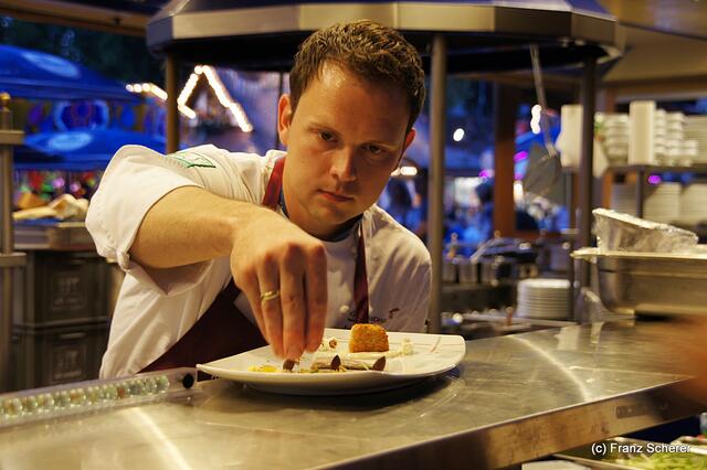 Edel & Weiß - Gourmetabend in der Sterndl'Alm auf dem Augsburger Herbstplärrer - Spezialitätenkoch Andreas Kühner (Kühners Landhaus Kissing)