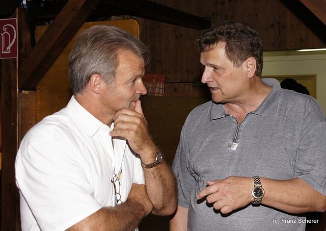 Edel & Weiß - Gourmetabend in der Sterndl'Alm auf dem Augsburger Herbstplärrer - Sterndl-Chef Edmund Diebold (links)