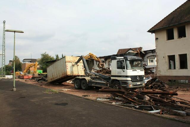 Abfuhr eines Containers