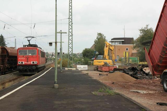 Lok 155 087-0 auf Rangierfahrt