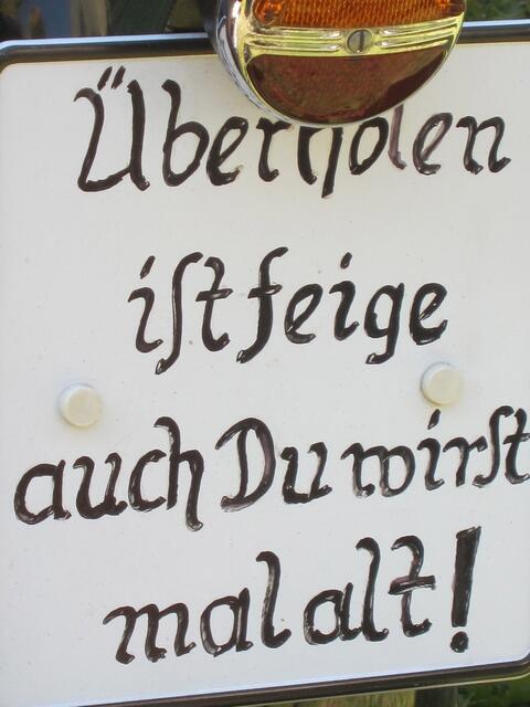 Heckbeschriftung