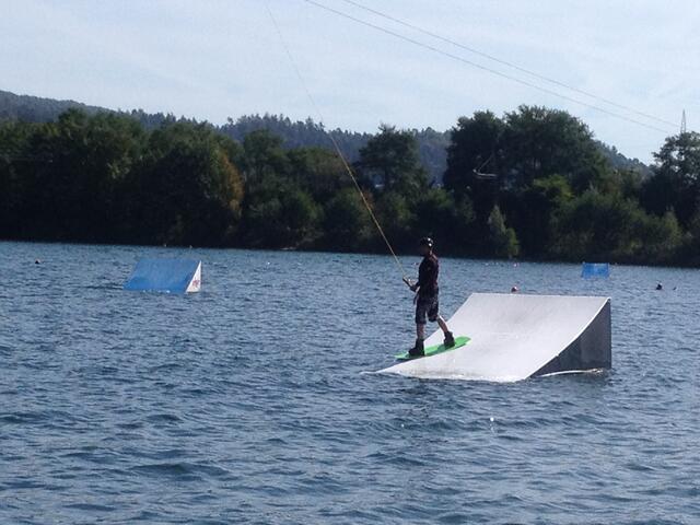 Zwangspause auf einem Obstacle!