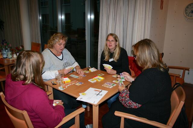 Die erste Runde mit Lea, Brunhilde, Ronja und Cora